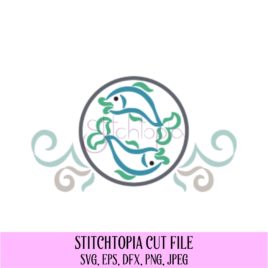 Zodiac SVG Cut File – Pisces