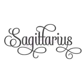 Zodiac Embroidery Design – Sagittarius