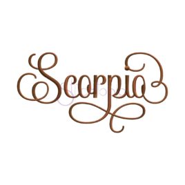 Zodiac Embroidery Design – Scorpio