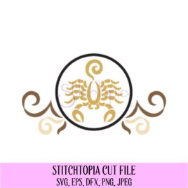 Zodiac SVG Cut File – Scorpio