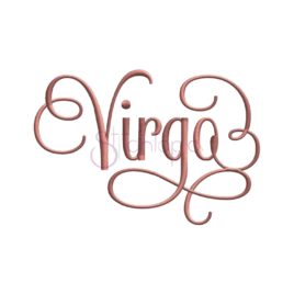 Zodiac Embroidery Design – Virgo