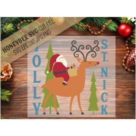 Jolly St Nick SVG Cut File