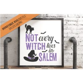 Not Every Witch Lives In Salem SVG Cut File