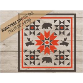 Oh Canada Barn Quilt SVG Cut File