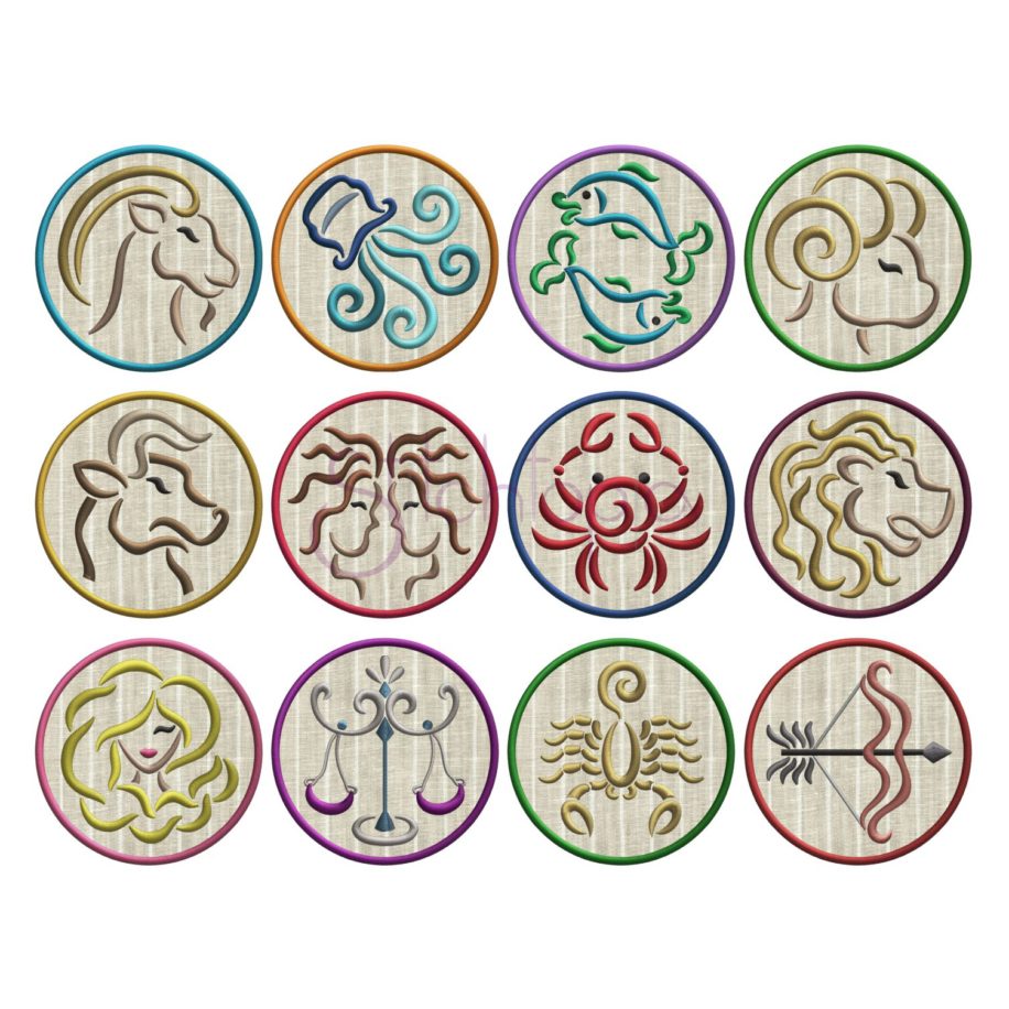 Zodiac Embroidery Designs Archives | Stitchtopia