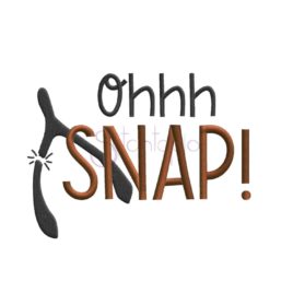 Oh Snap Embroidery Design