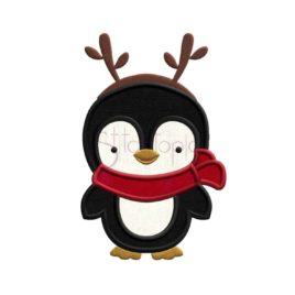 Reindeer Penguin Embroidery Design