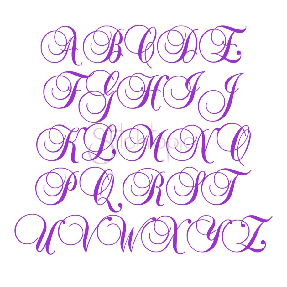 Monogram Embroidery Font Bundle #2 - 10 Fonts - Stitchtopia