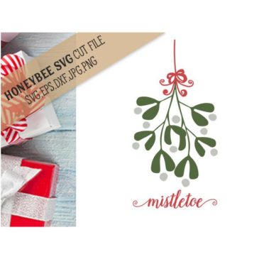Mistletoe SVG Cut File - Stitchtopia