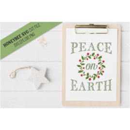 Peace On Earth SVG Cut File