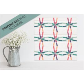 Wedding Ring Barn Quilt SVG Cut File