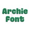Archie Embroidery Font