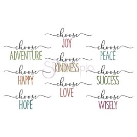 * Choose Embroidery Design Set
