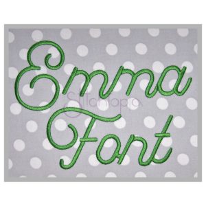 Emma Embroidery Font