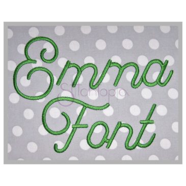 Emma Embroidery Font - 1