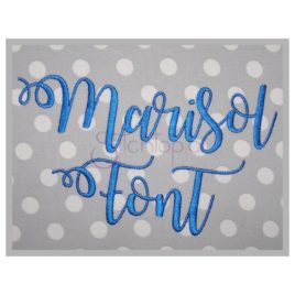 * Marisol Embroidery Font – 1″ 1.25″ 1.5″ 2″ 2.5″