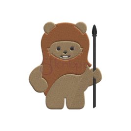 Space Bear Embroidery Design