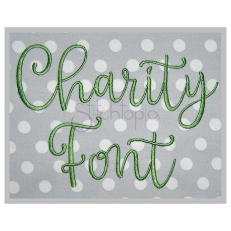 Charity Embroidery Font #1 - 1