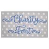 Charity Embroidery Font #2 - 1" 1.25" 1.5" 2" 2.5"