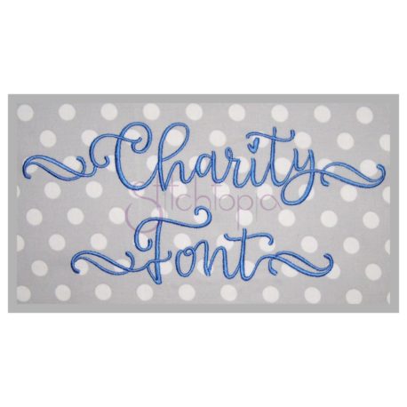 Stitchtopia Charity Embroidery Font #2