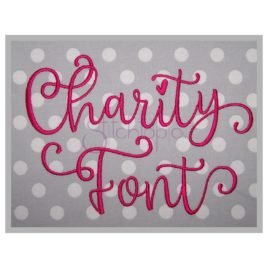 Charity Embroidery Font #4 – 1″ 1.25″ 1.5″ 2″ 2.5″