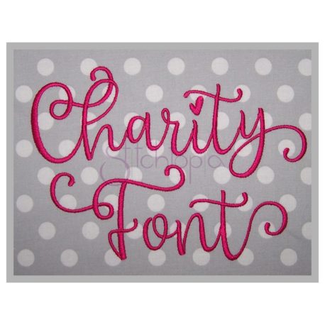 Stitchtopia Charity Embroidery Font #4