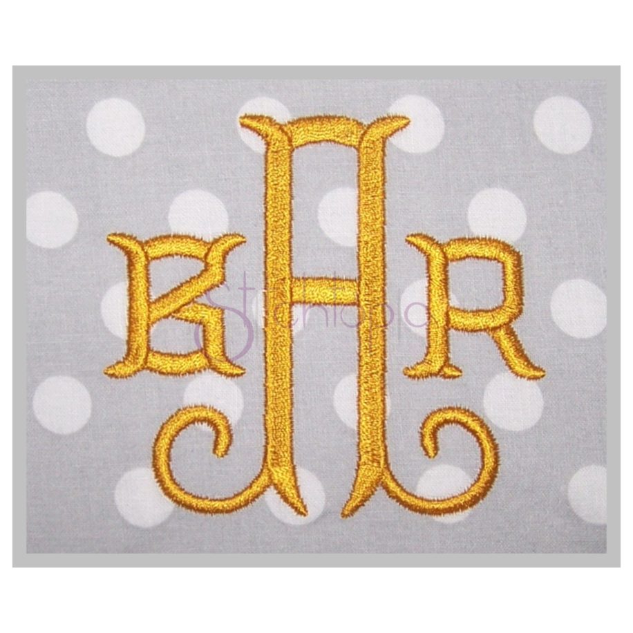 Baroque Embroidery Monogram - 1