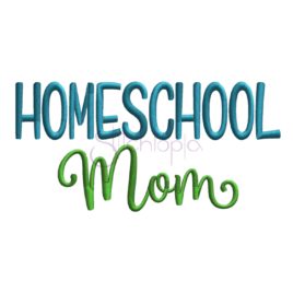 Homeschool Mom Embroidery Design