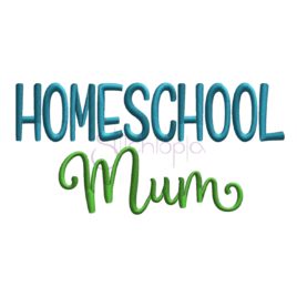 Homeschool Mum Embroidery Design