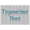 Typewriter Embroidery Font - .5" 1" 1.25" 1.5" 2"