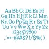 Typewriter Embroidery Font - .5" 1" 1.25" 1.5" 2" - Image 2