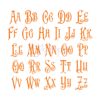 Vintage Embroidery Monogram - 1" 1.5" 2" 2.5" 3" 3.5" - Image 2