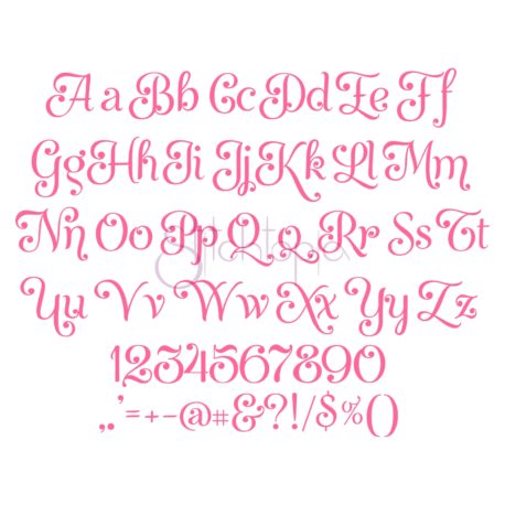 Stitchtopia Fairy Tale Embroidery Font - All Letters