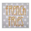 French Fries Embroidery Font 1" 1.25" 1.5" 2" 2.5"