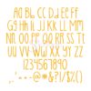 French Fries Embroidery Font 1" 1.25" 1.5" 2" 2.5" - Image 2