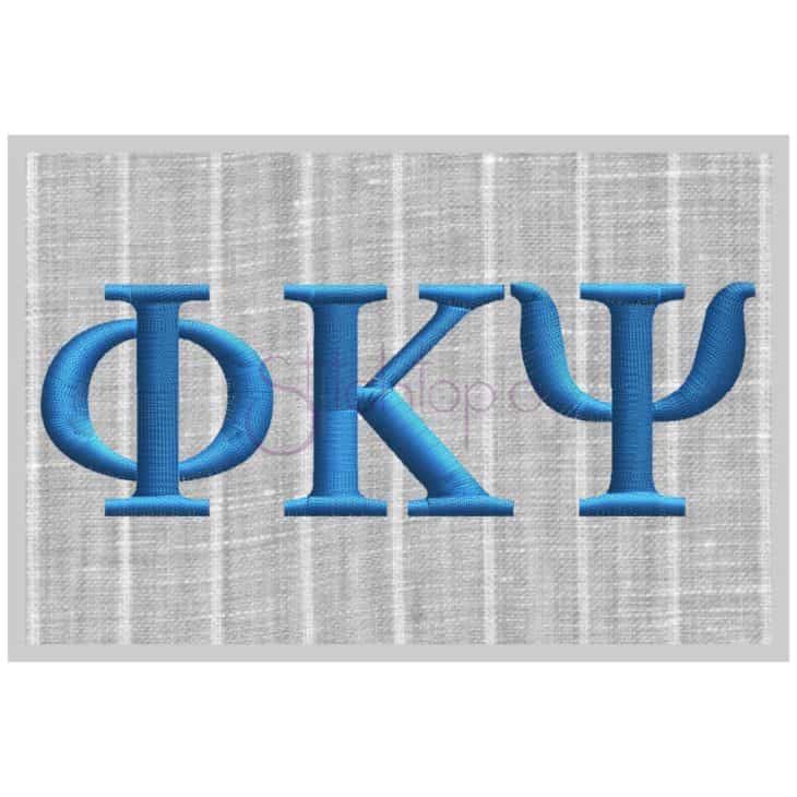 Greek Embroidery Letters 1" 1.25" 1.5" 2" 2.5" 3" 3.5" - Stitchtopia