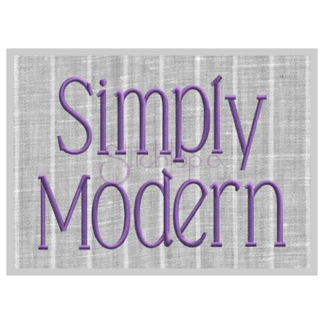 Stitchtopia Simply Modern Embroidery Font