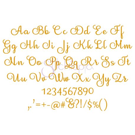 Stitchtopia Avery Embroidery Font – All Letters