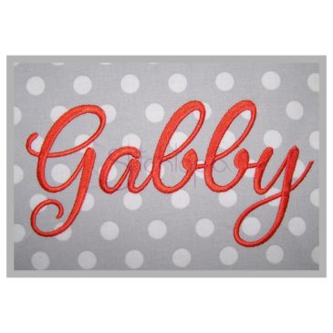 Gabby Embroidery Font 1