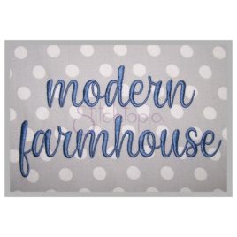 Modern Farmhouse Embroidery Font .75″ 1″ 1.25″ 1.5″ 2″