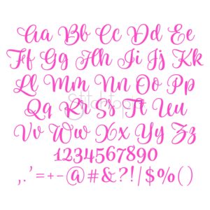 Carmie Lou Solid Embroidery Font .75