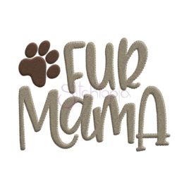 Fur Mama Embroidery Design