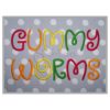 Gummy Worms Embroidery Font .75" 1" 1.25" 1.5" 2" 2.5"