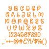 Gummy Worms Embroidery Font .75" 1" 1.25" 1.5" 2" 2.5" - Image 2