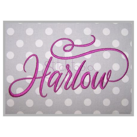 Stitchtopia Harlow Embroidery Font