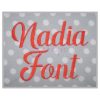 Nadia Embroidery Font 1" 1.25" 1.5" 2" 2.5"
