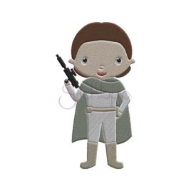 Space Queen Embroidery Design