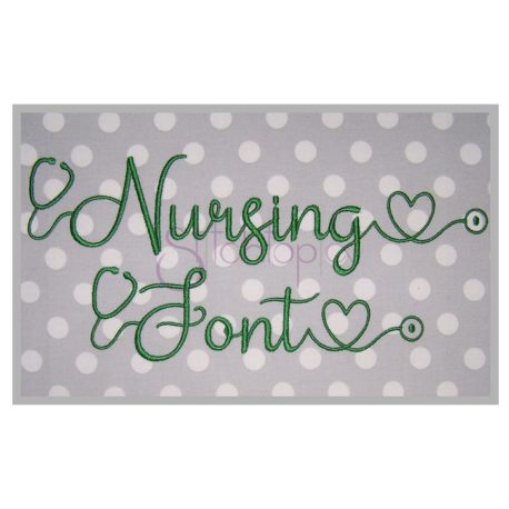 Stitchtopia Nursing Embroidery Font #1 - All Characters