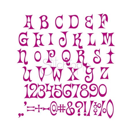 Stitchtopia Fun House Embroidery Font - All Letters