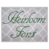 Heirloom Embroidery Font 1" 1.25" 1.5" 2" 2.5"